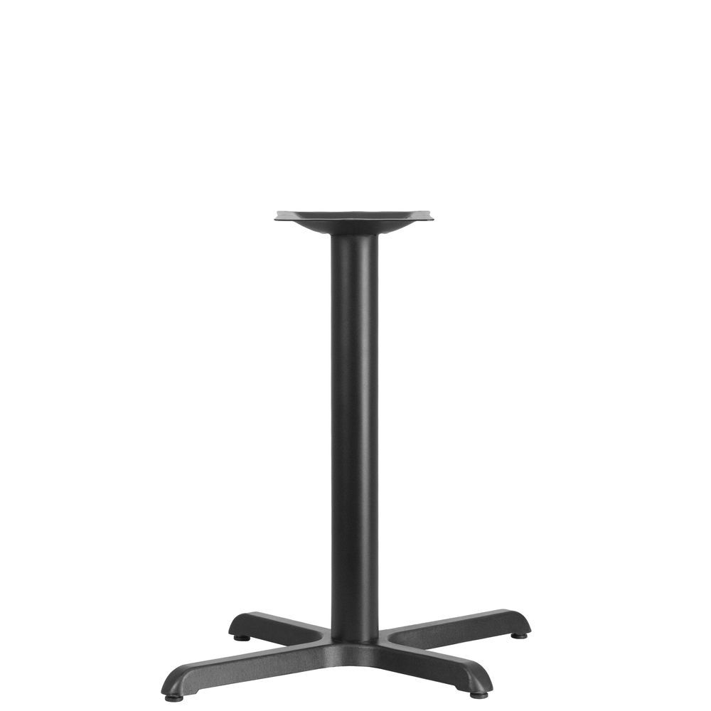 Flash Furniture XU-T2230-GG 22'' x 30'' Restaurant Table X-Base with 3''D Table Height Column Black for sale online 