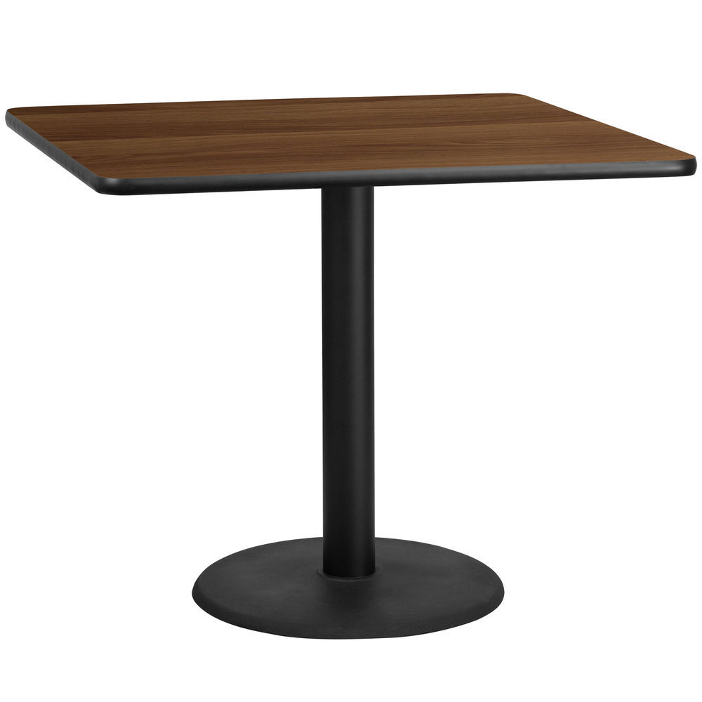 42'' Square Restaurant Table Top with Natural or Walnut Reversible Laminate Top 