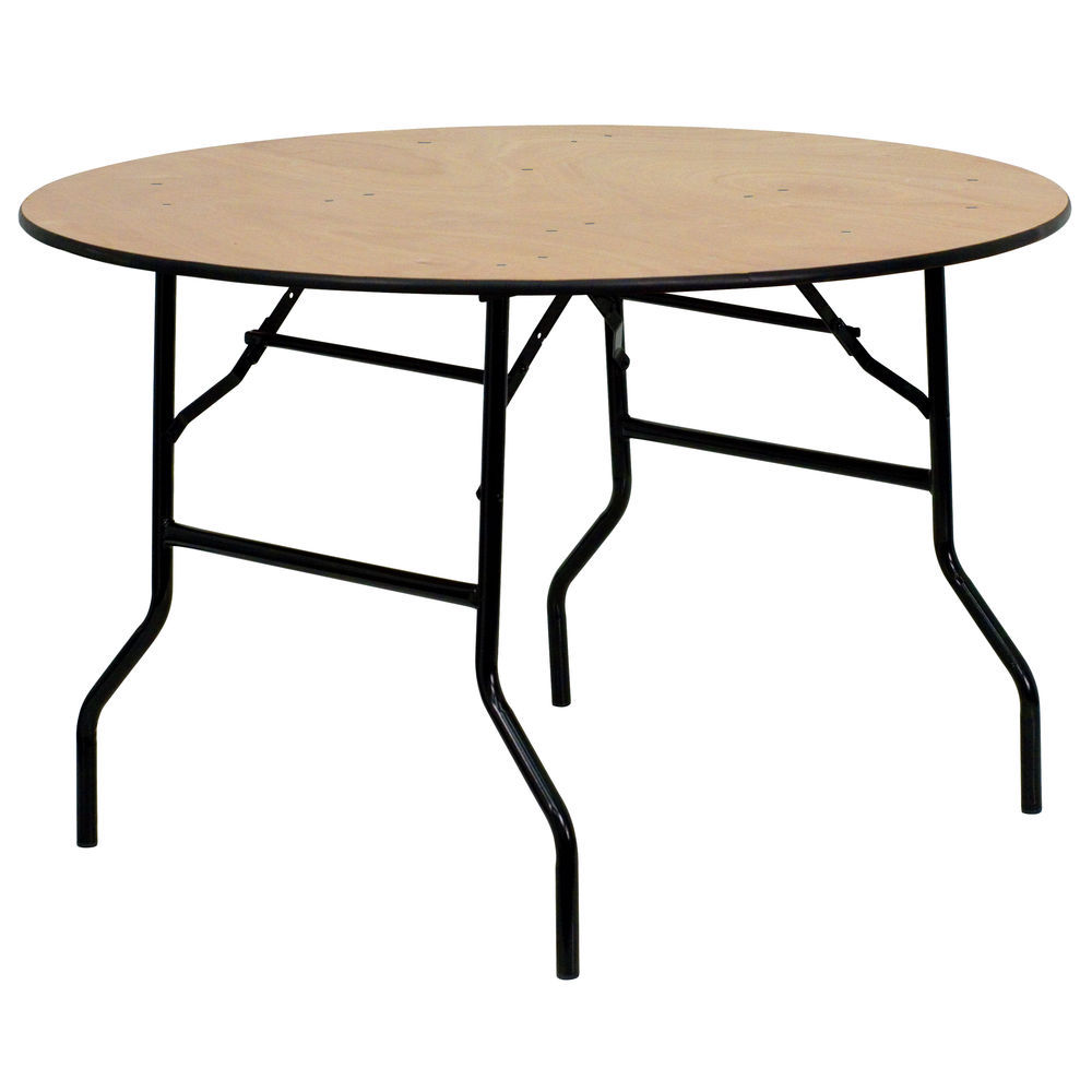 Flash Furniture 48 Half-Round Wood Folding Banquet Table