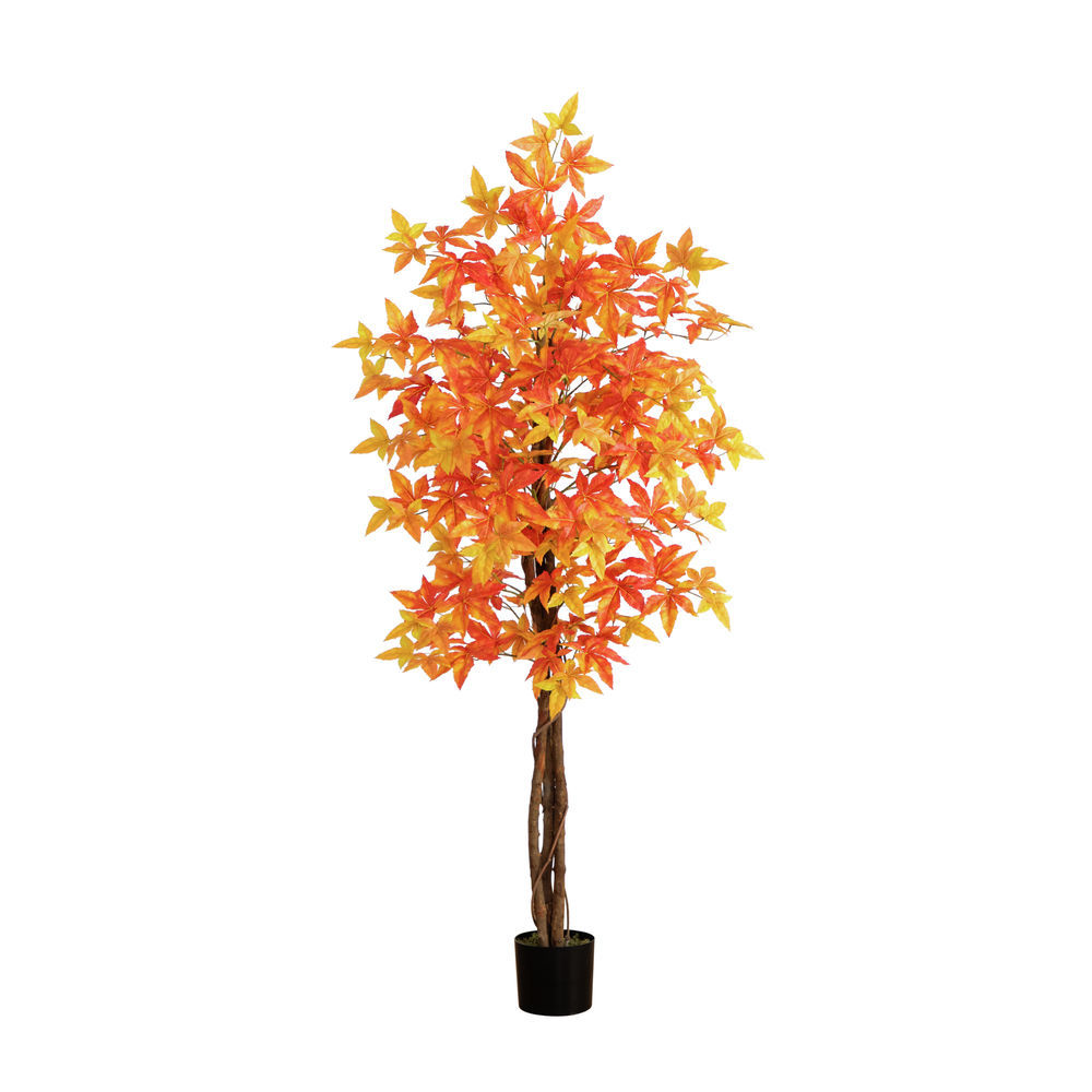 Nearly Natural 6' Artificial Deluxe Fall Maple Tree