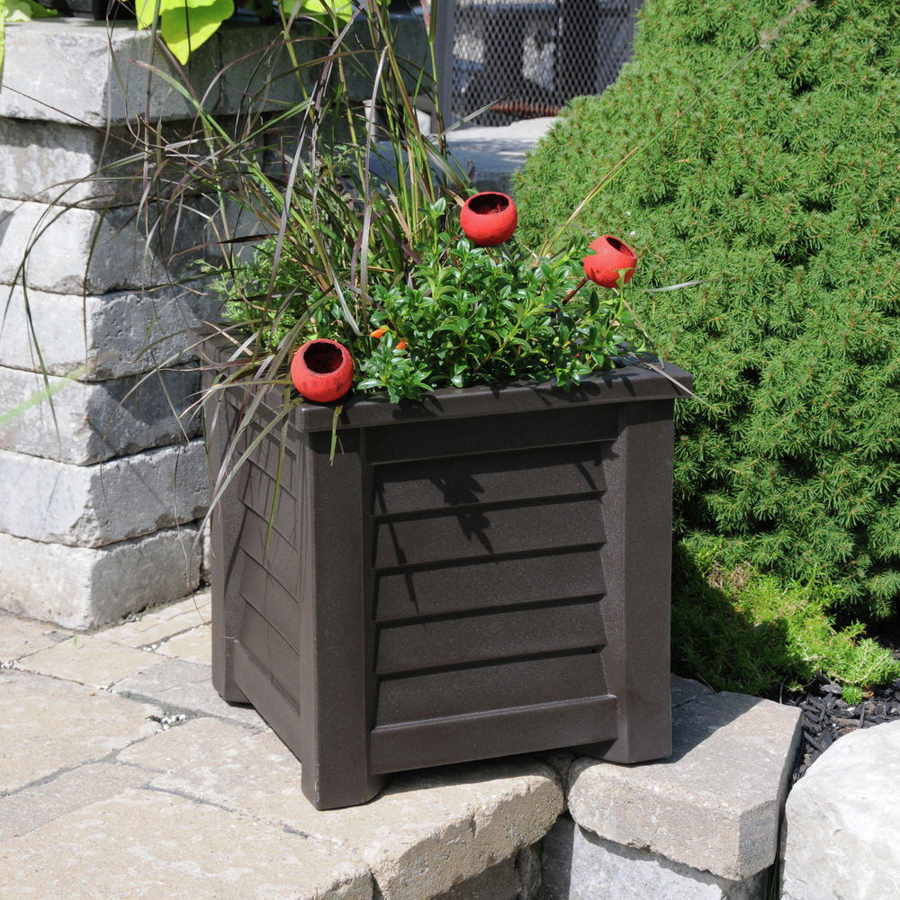 Mayne Lakeland 16x16 Planter - Espresso