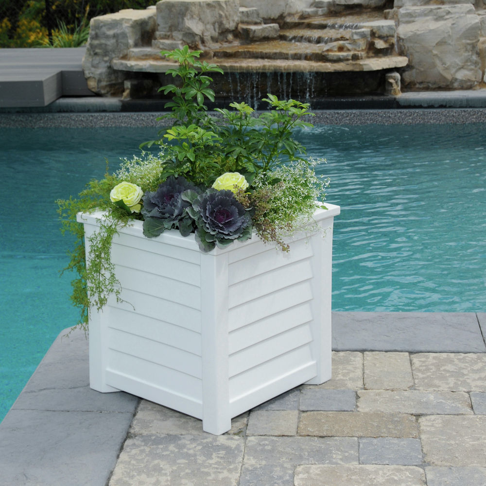 Mayne Lakeland 20x20 Planter - White