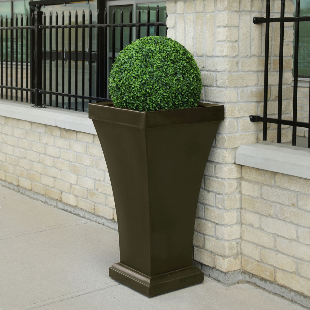 Mayne Fairfield Tall Planter - Espresso