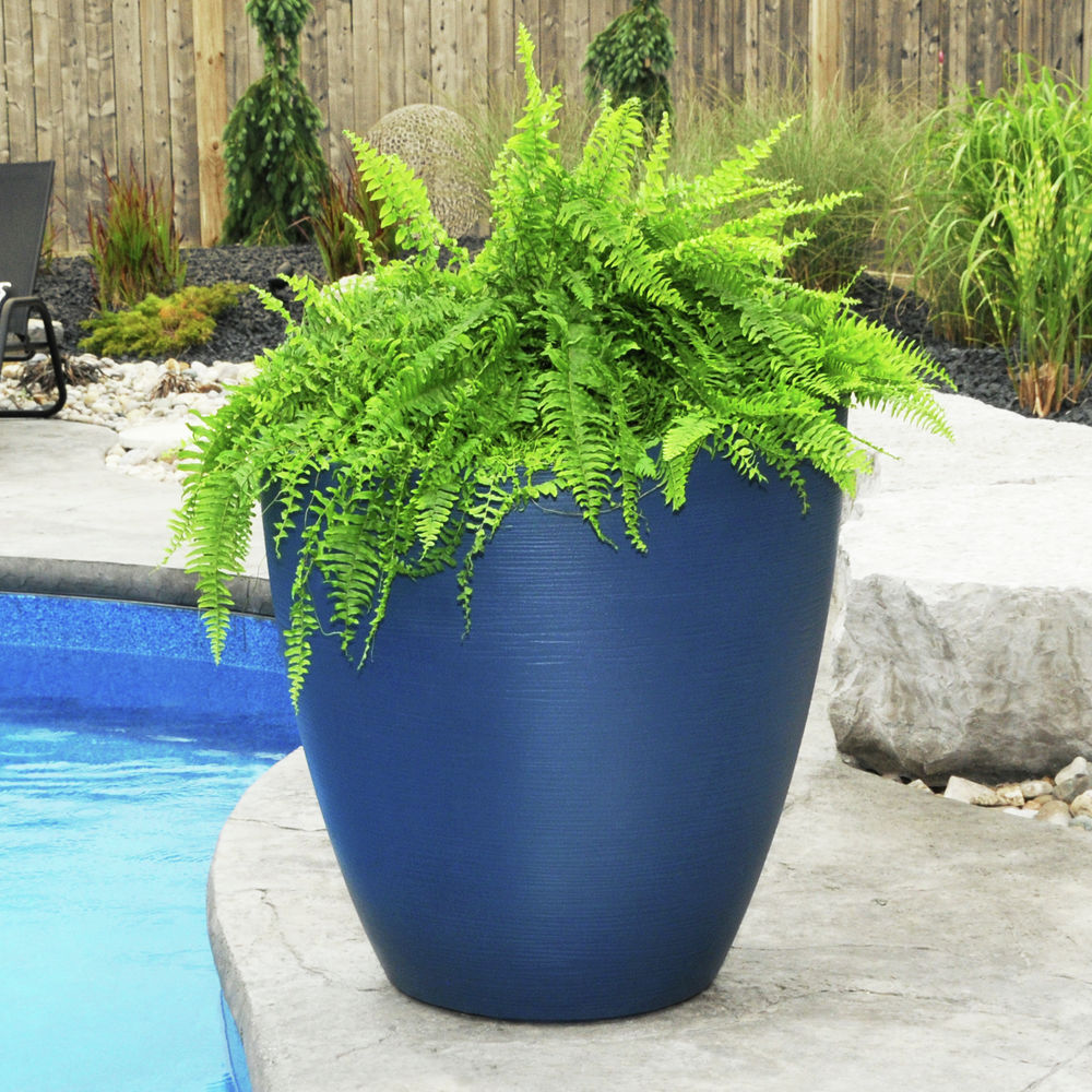 Mayne - Modesto 42in Tall Planter - Black