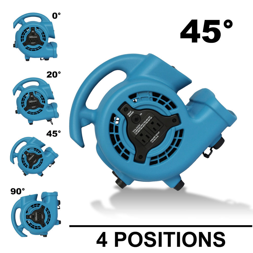 Mini Poweraird XPOWER P-80A Mini Mighty Utility Air Mover Fan, Dryer, Blower with ...