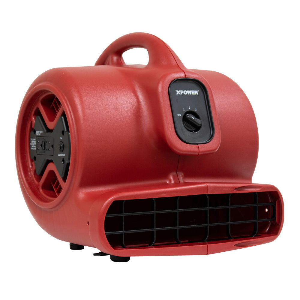 XPOWER P-830 1 HP 3600 CFM 3 Speed Air Mover Carpet Dryer Floor Fan