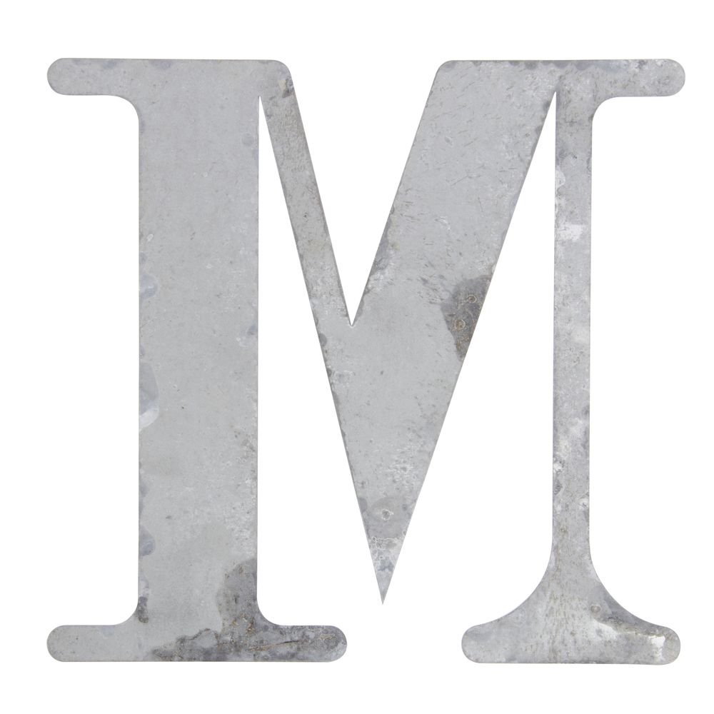Grey Weathered Tin Letter 