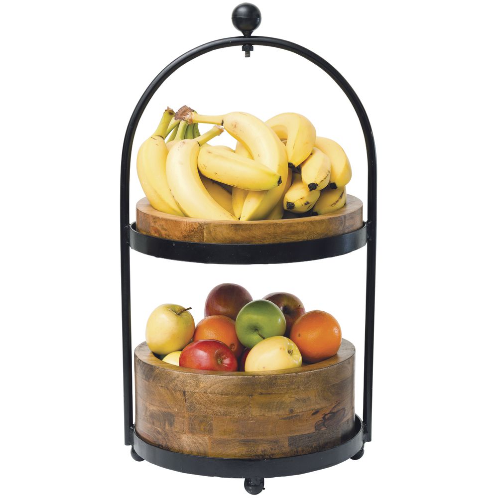 Expressly HUBERT&#174; Tiered Display Stand 12 1/3Dia x 23 3/4H Iron 