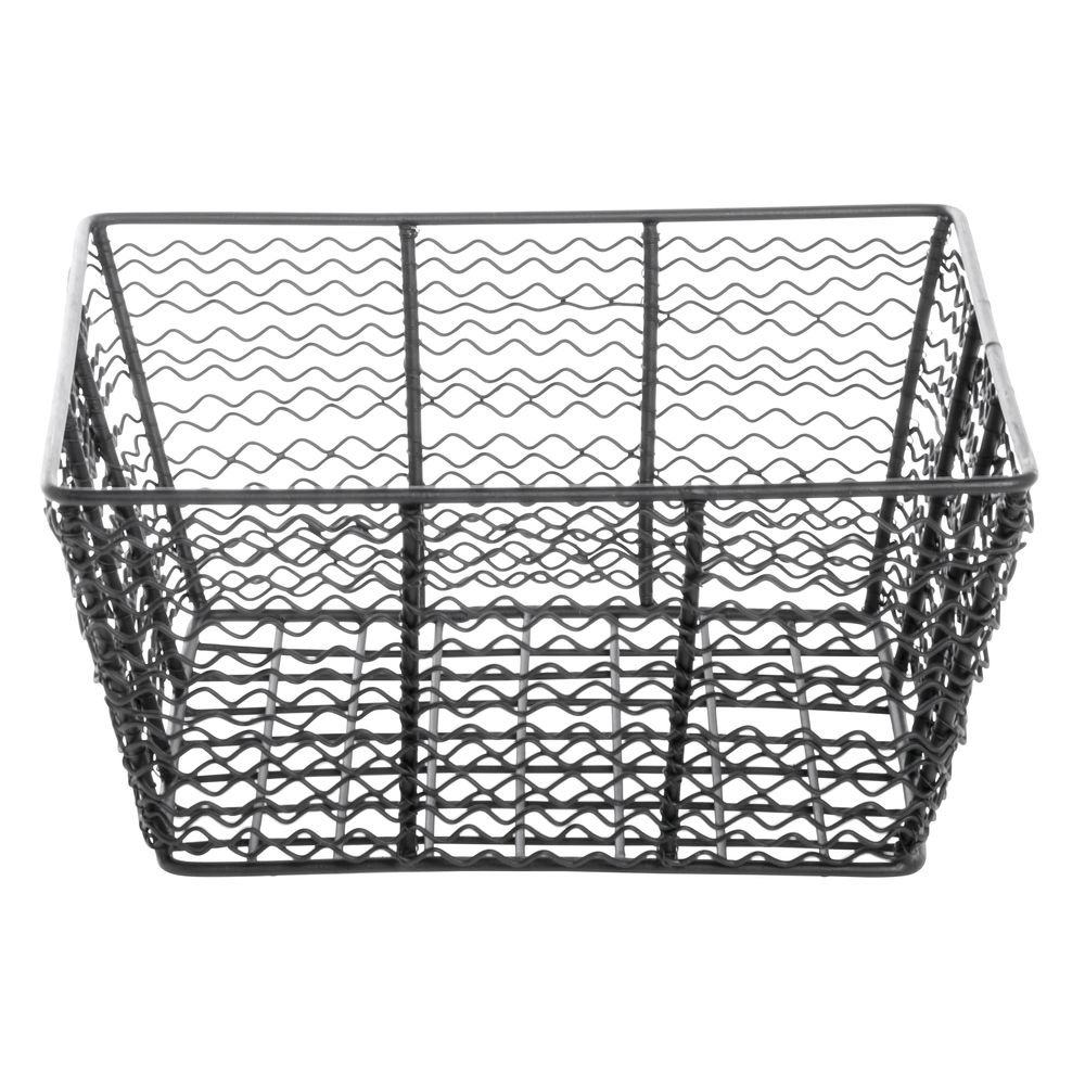 4 Black Baskets Wire Grid Basket for Wire Grid 12" x 12" x 4" & 12" x 12" x 8" 