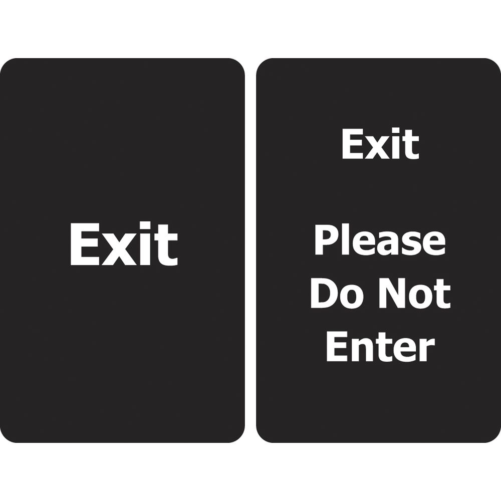 Rollabarrier&#174; Exit Sign