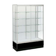 60 x 20 x 72 Retail Glass Display Case, Hardboard