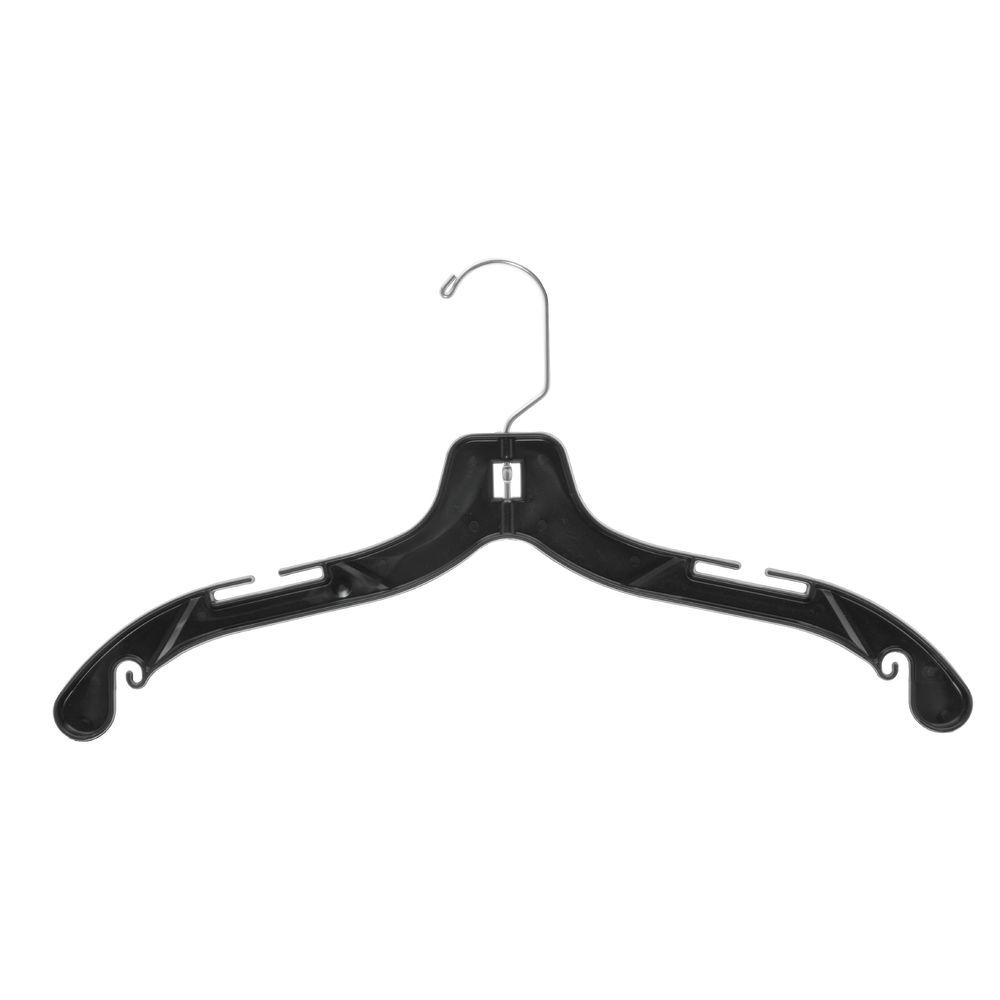 Plastic Dress Hanger Heavyweight Black