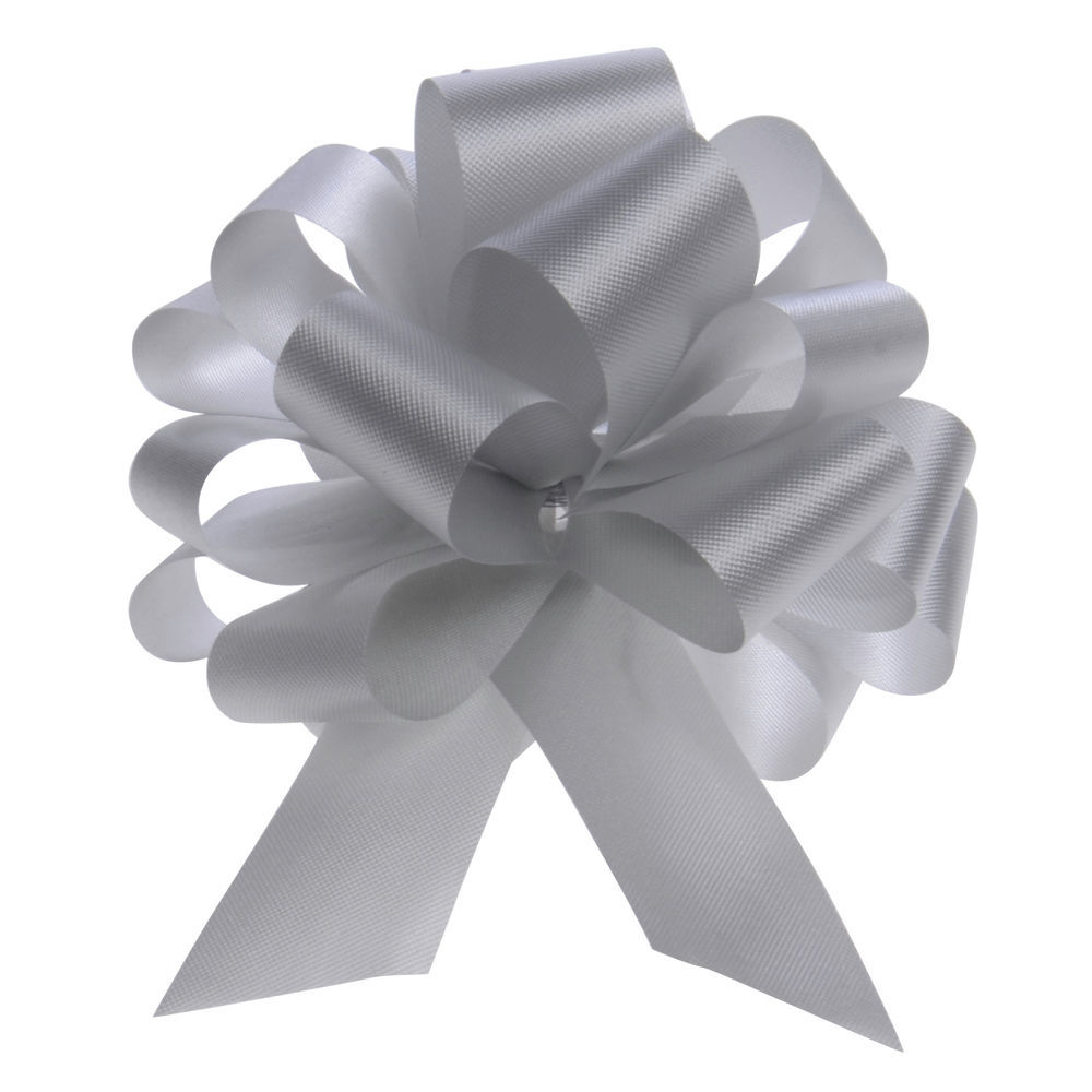 4 (W) Pull Bows, Silver 