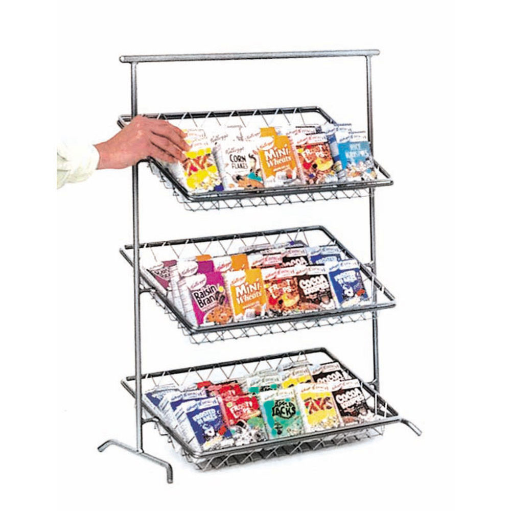 Chrome 3 Tiered Metal Stand Features Attractive Design 