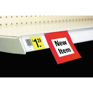 Shelf Price Tag Holder with Permanent Adhesive | Retail Resource