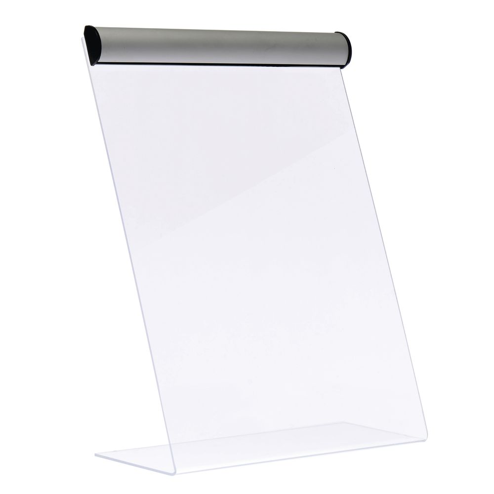 Countertop Sign Holder With An Aluminum Snap Closure 11 H X 8 1