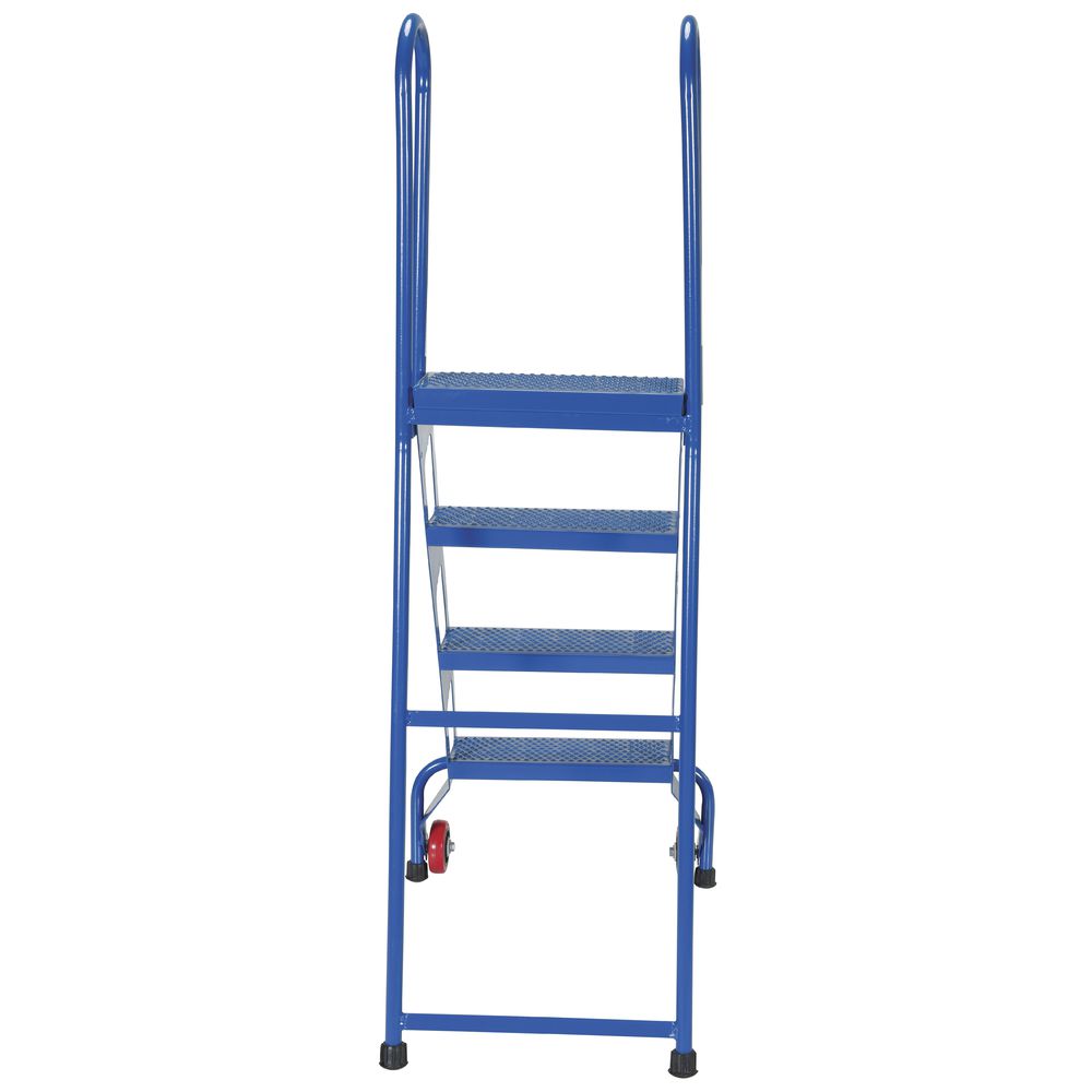LADDER, FOLDING, W/WHEELS, 4 STEP