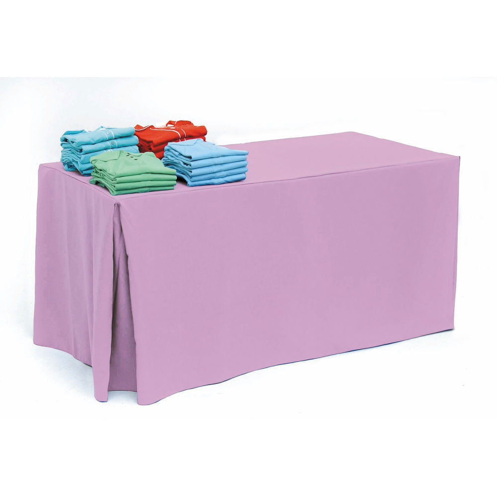TABLECOVER, FITTED, 6FT PINK BALLOON CRN