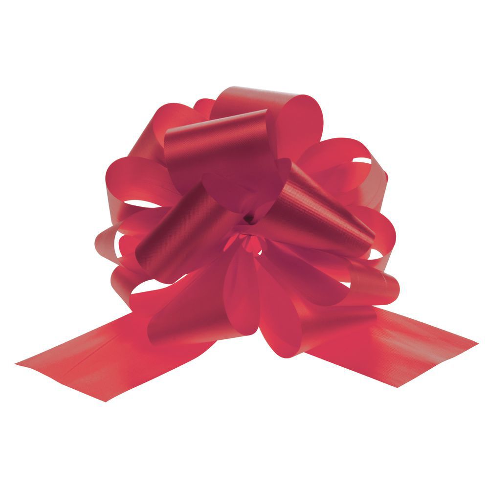 Large Red Pull Bows