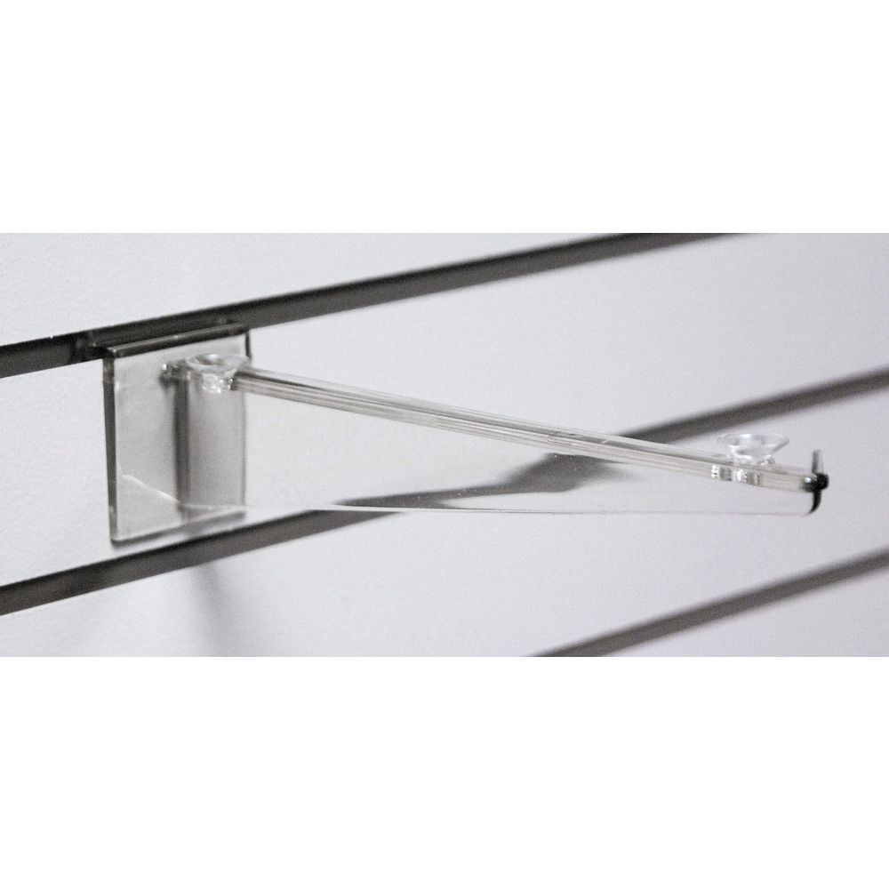12 Inch Slatwall Shelf Bracket Provides a Durable Space to Hold Shelving