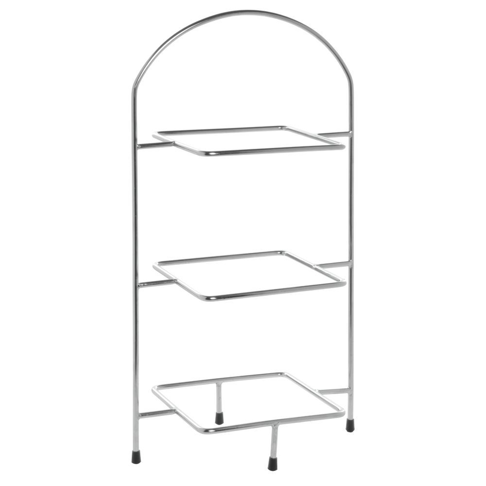 STAND, 3-TIER, SQUARE, S/S