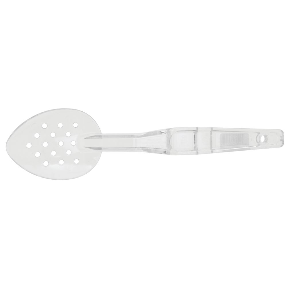 SPOON, SERVING, 11"PERFORATED, CLEAR