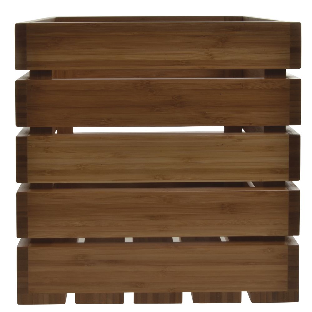 CRATE, SQUARE, BAMBOO, 12LX12WX12H