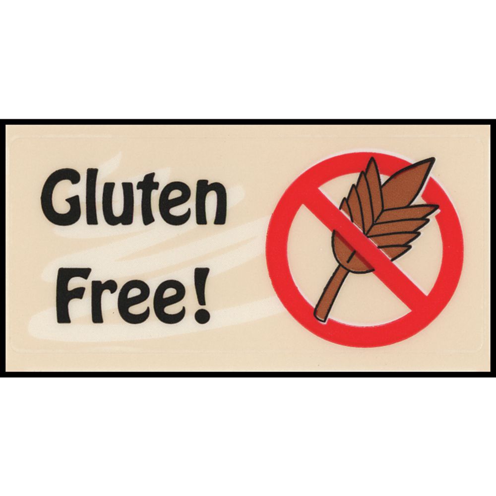 Vu-Thru Shelf Labels - Gluten Free