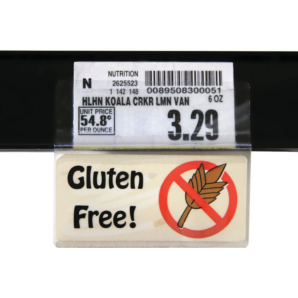 Vu-Thru Shelf Labels - Gluten Free