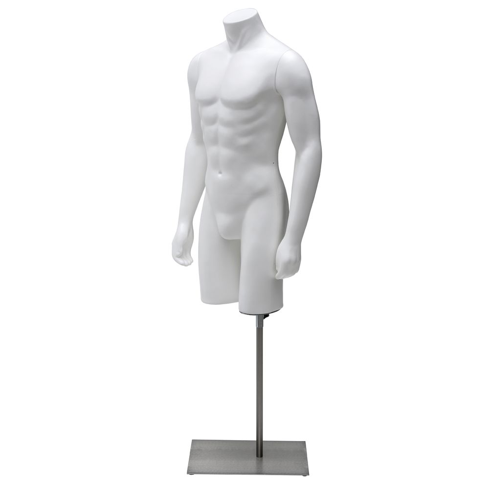 Unbreakable Mannequin Torso w/ Arms to the Side, Male