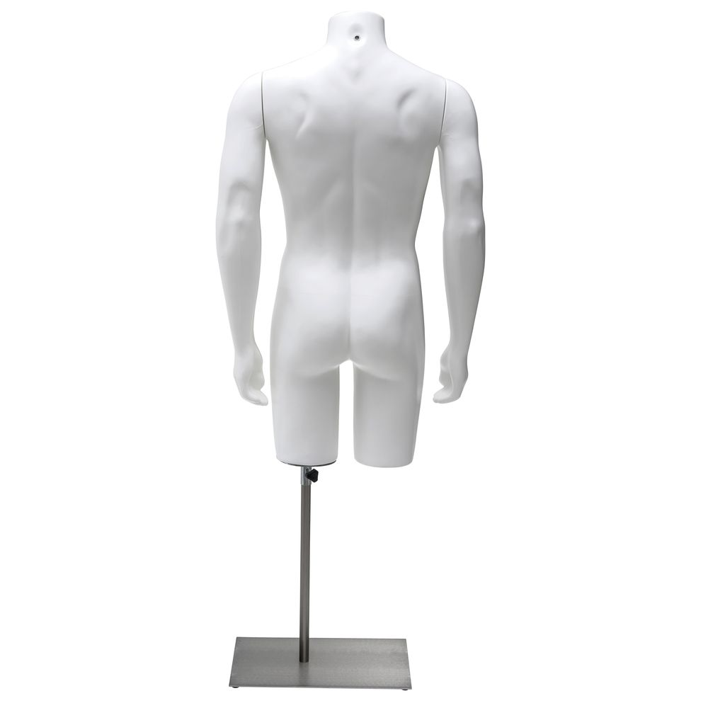 Unbreakable Mannequin Torso w/ Arms to the Side, Male