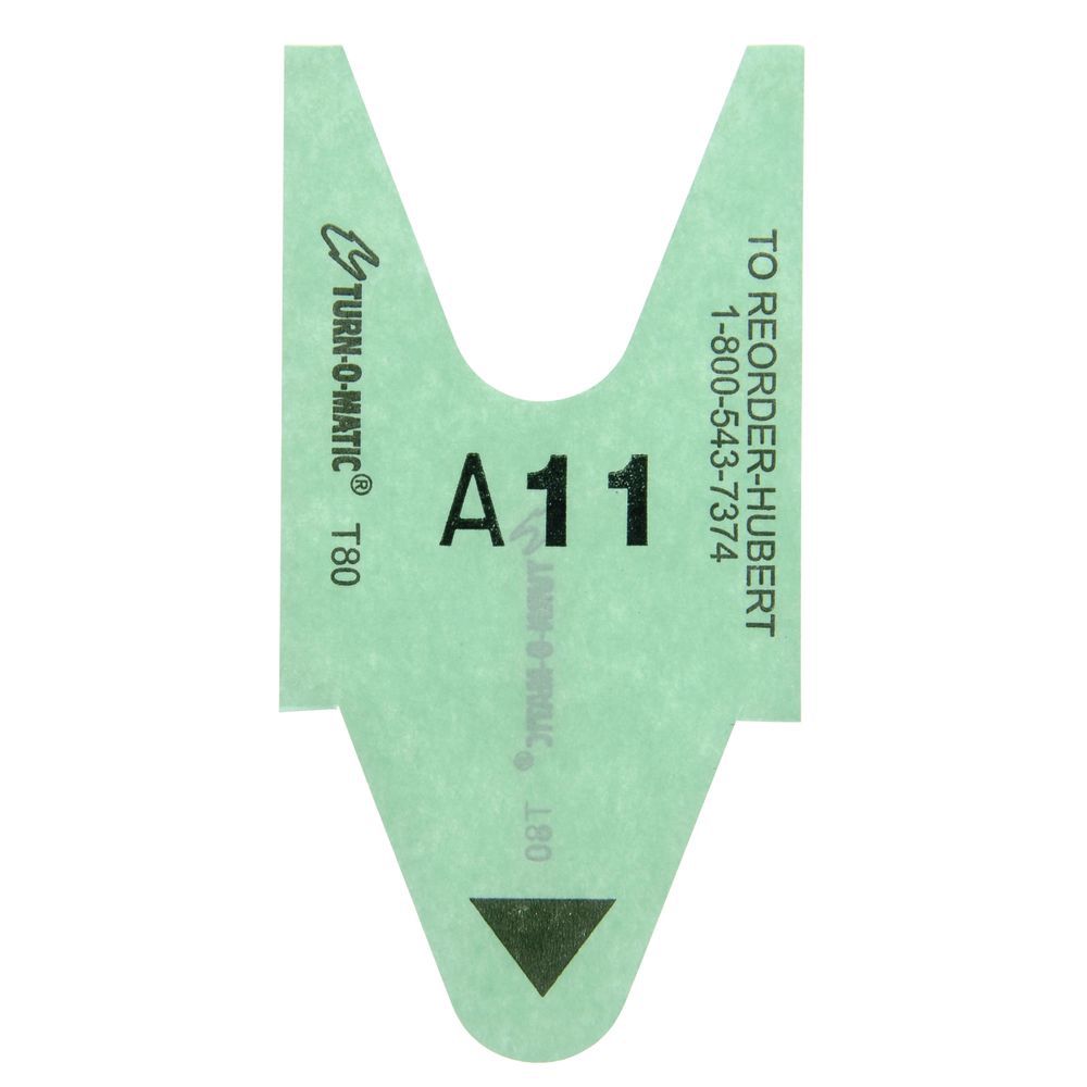 Take A Ticket Numbered 00-99 T80 Green