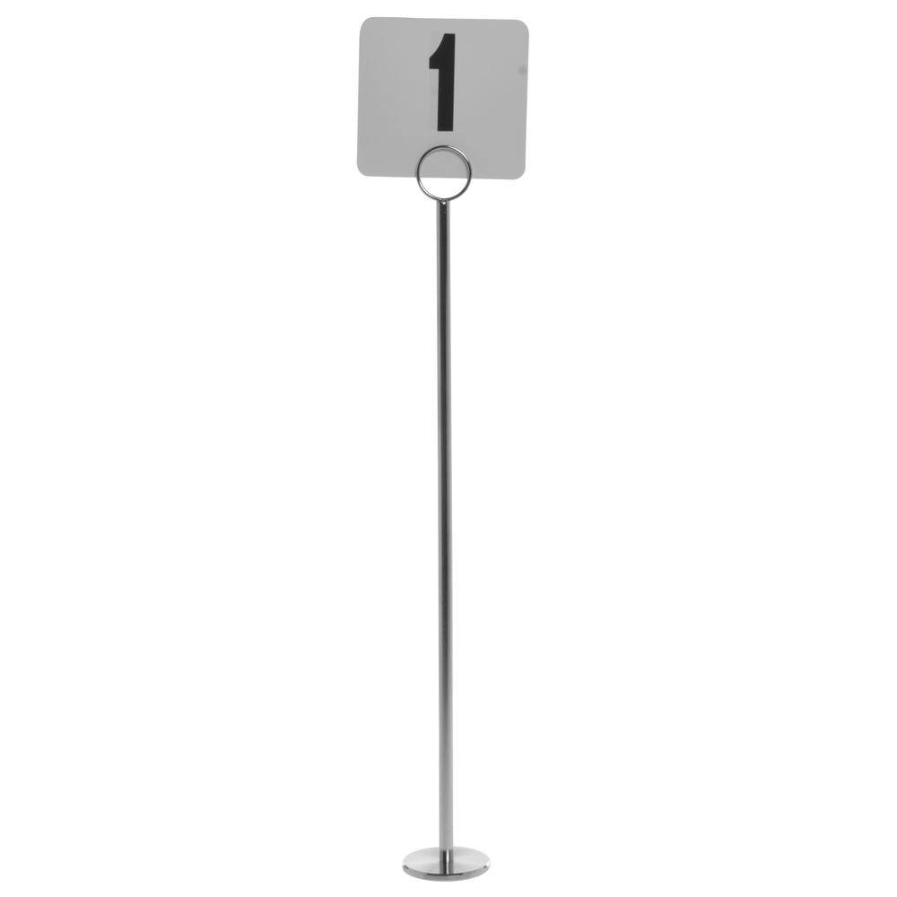 Chrome Table Number Holders 18"H