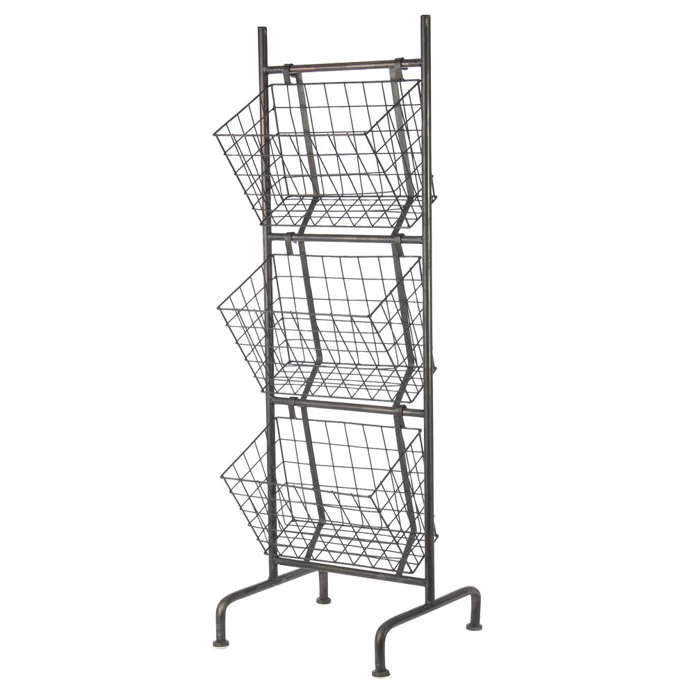 Dump Bin Metal Rack Basket Rack Floor Display Impulse Buy Display Shelf 