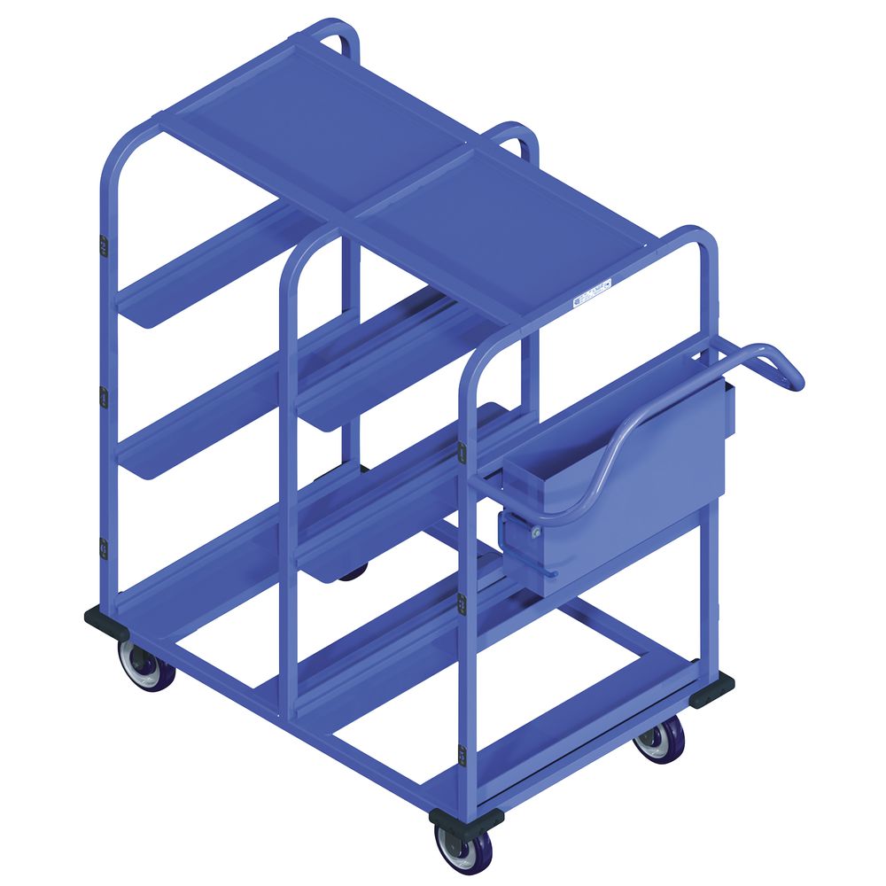 CART, PICKING, SIX TOTE CAPACITY W/CASTERS