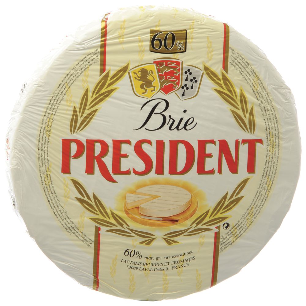CHEESE, IMITATION, LABELED, BRIE PRESIDENT