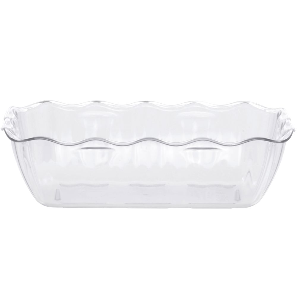 CROCK, 10 LB., SCALLOPED, FULL SIZE, CLEAR