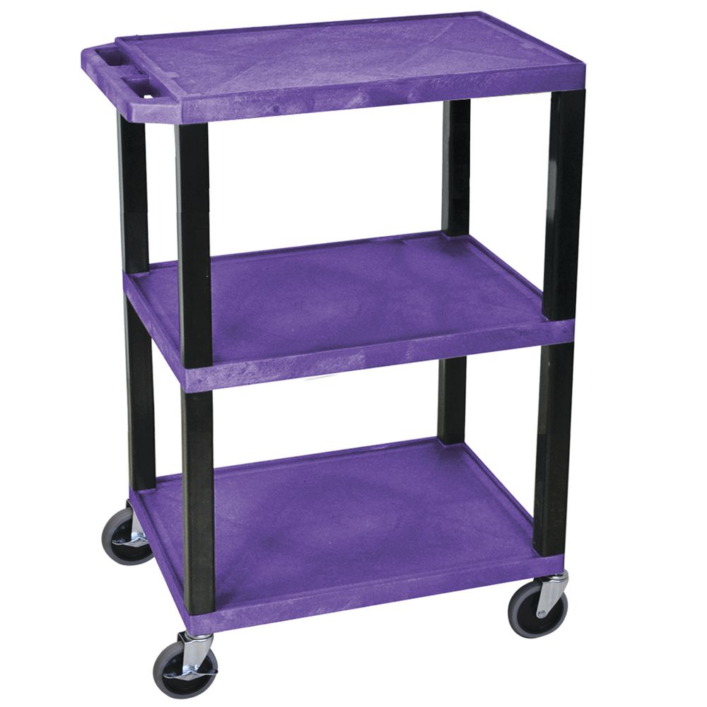 CART, UTILITY, PURPLE, COLOR-CODED, 34"H