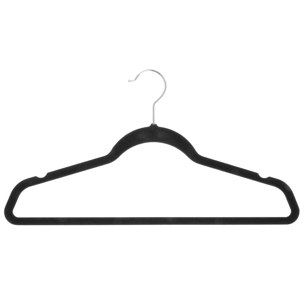 Velvet Suit Hangers, Black