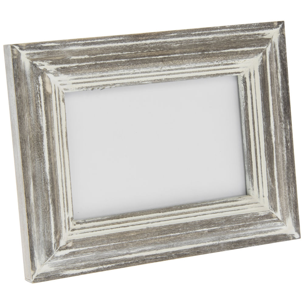 FRAME, 4X6, WHITE WASHED GRAY