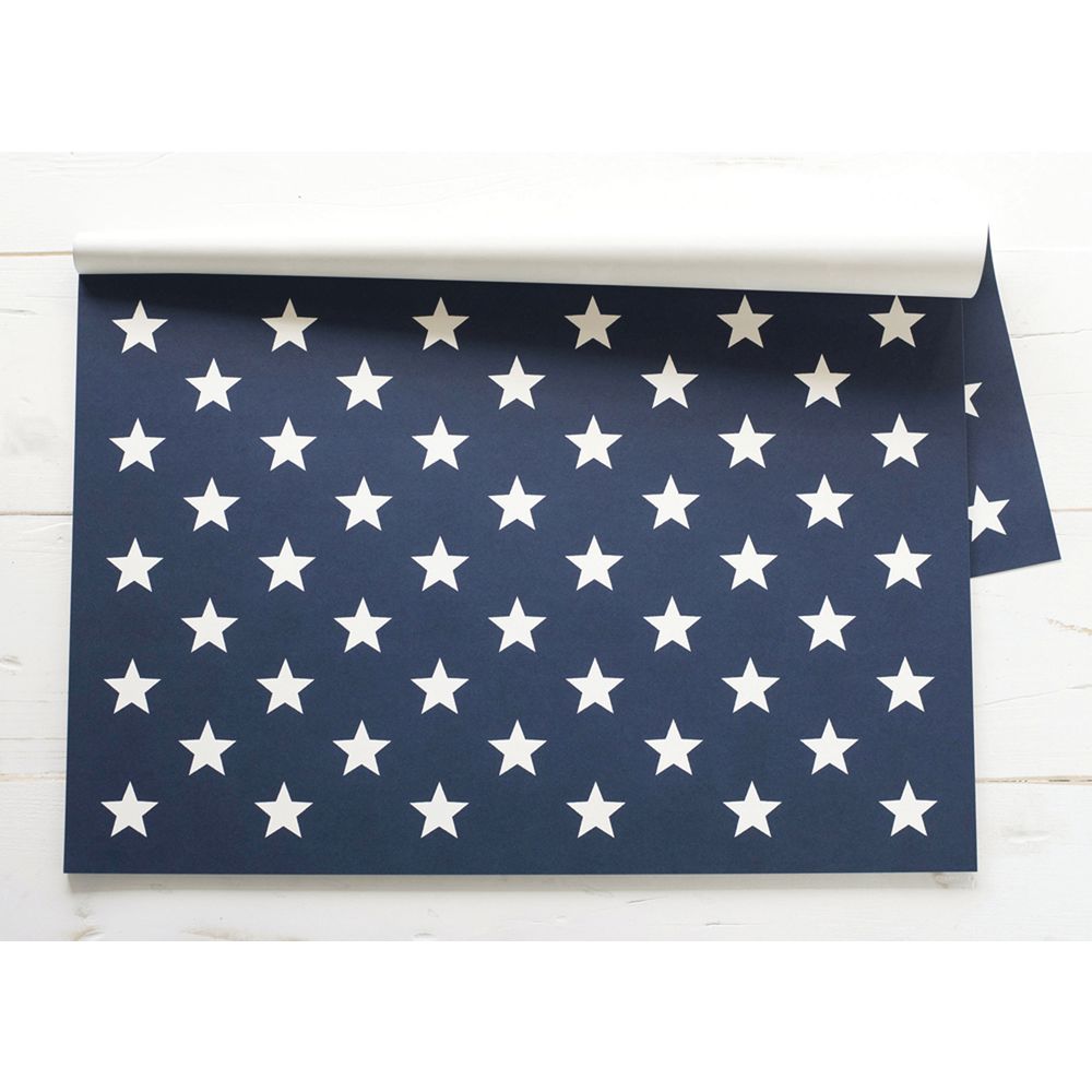PLACEMAT, PAPER, STARS ON BLUE, 24/PK