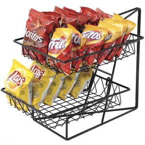 Black Wire Countertop Basket Stand