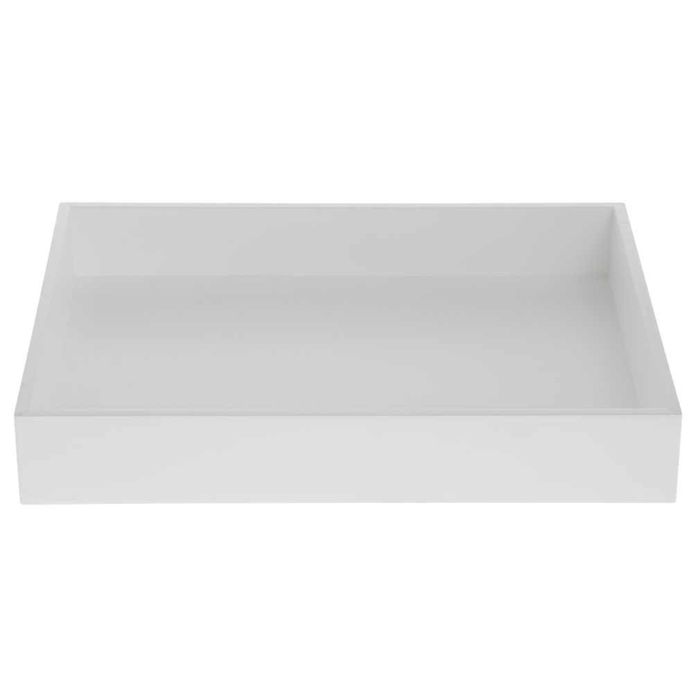 9.5 Width Yanco DC-6114W Deli Collection Scallop Edged Display Tray White Color Pack of 6 14 Length 2 Height Melamine 