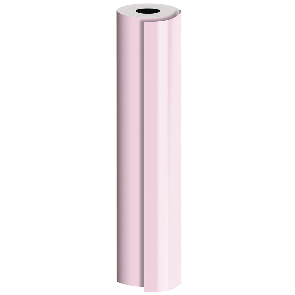 24W Pastel Pink Gift Wrap, Full Roll