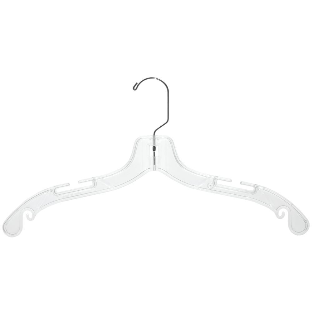 Jumbo Heavy Weight Only Hangers Plastic Bridal Hangers 17 Clear