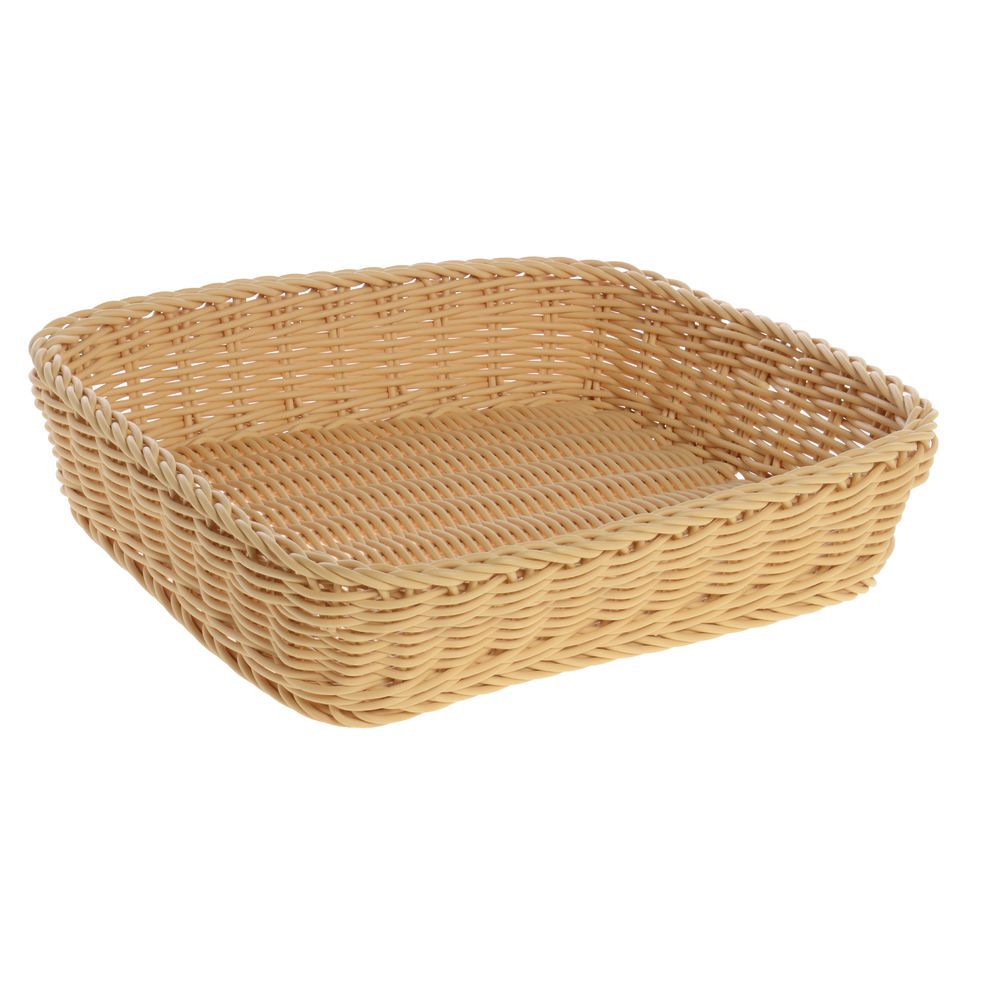 Beige Wicker Basket Tray for Minimal Product Display