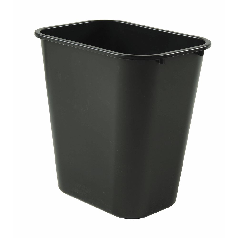 Rubbermaid Plastic Garbage Cans 28 Qt Soft-Side Wastbasket Black