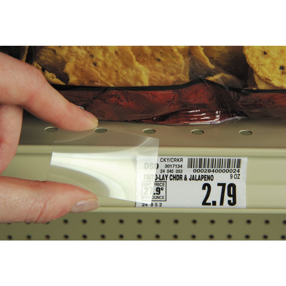 COVER, SHELF PRICING 12" CLEAR (1000/PK)