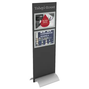 Convex Poster Stand, Silver