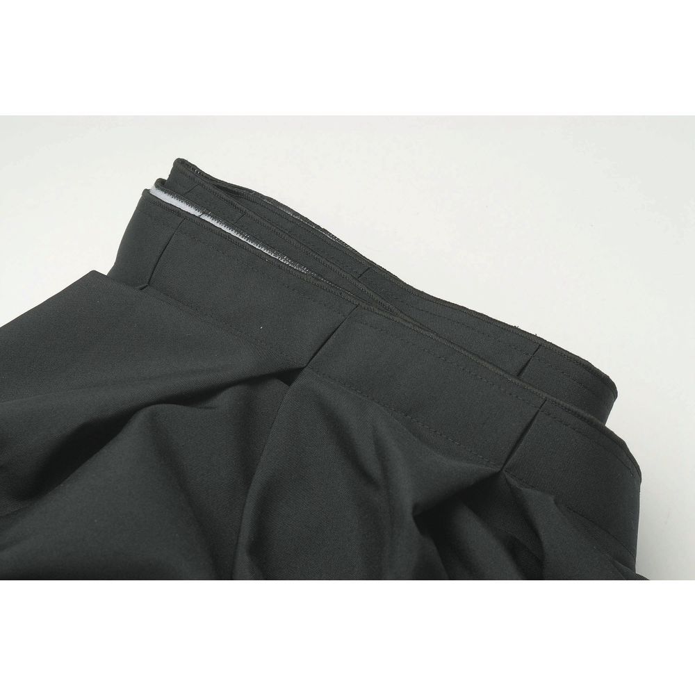 Black Table Skirt Box Pleated Polyester 29 1/2&#34;H x 17 1/2&#34;L